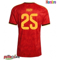 Camiseta Bélgica Nathan Ngoy #25 Primera Equipación Mundial 2026 manga corta